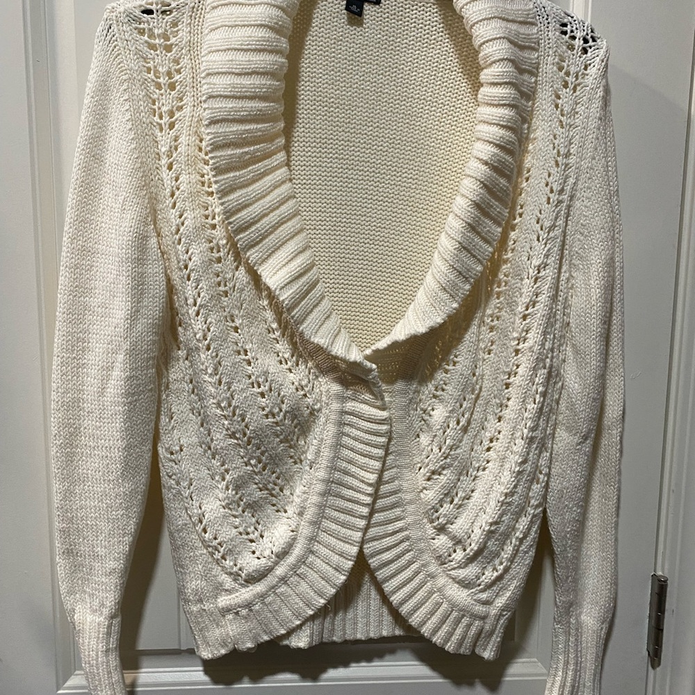 a.n.a Cream Knit Cardigan